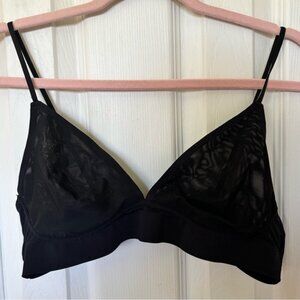 Aeropostale Large Black Mesh Bralette